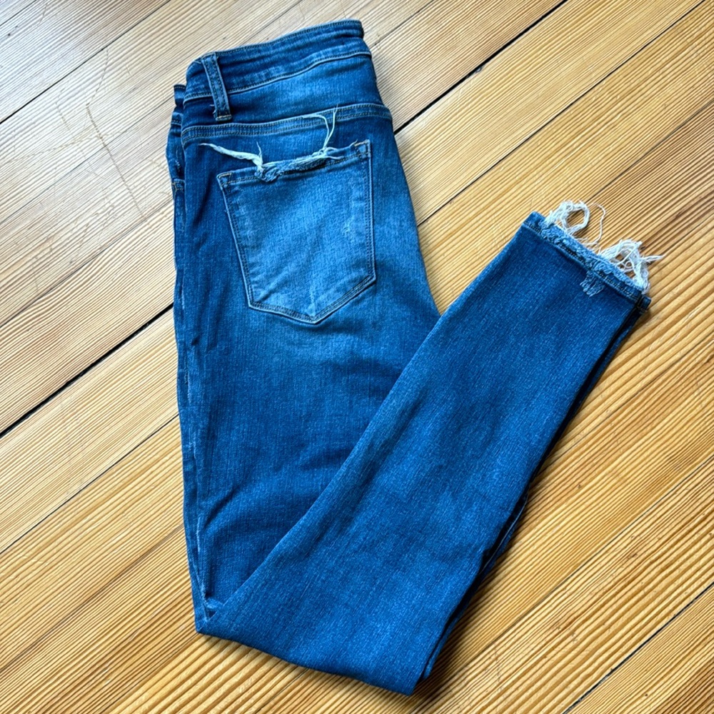 Flying monkey high rise ankle skinny jeans